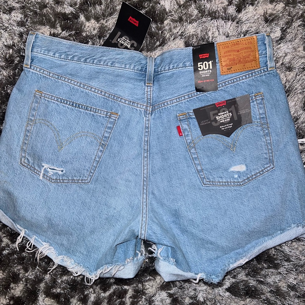 Levi's Women's Blue Denim Shorts